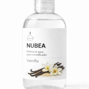 Esencia a base de agua de vainilla para humidificador NUBEA en botella transparente de 125 ml