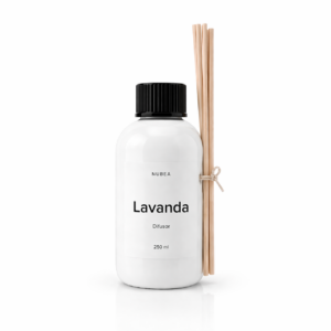difusor de aroma de varillas lavanda 250 ml con rattan